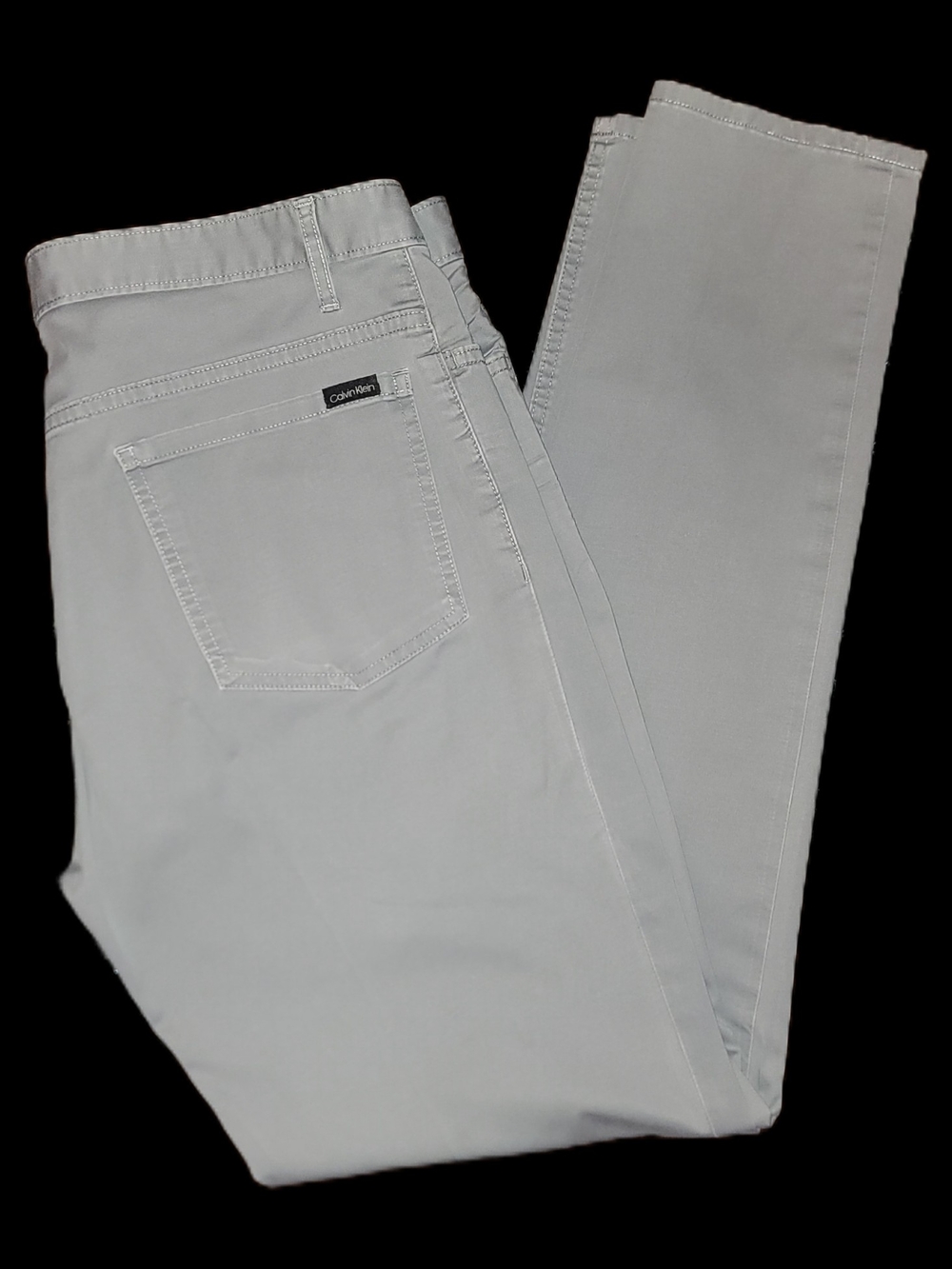 Calvin Klein Men's Pants The Authentic Five Pocket Slim Fit 33W X 32L Grey
